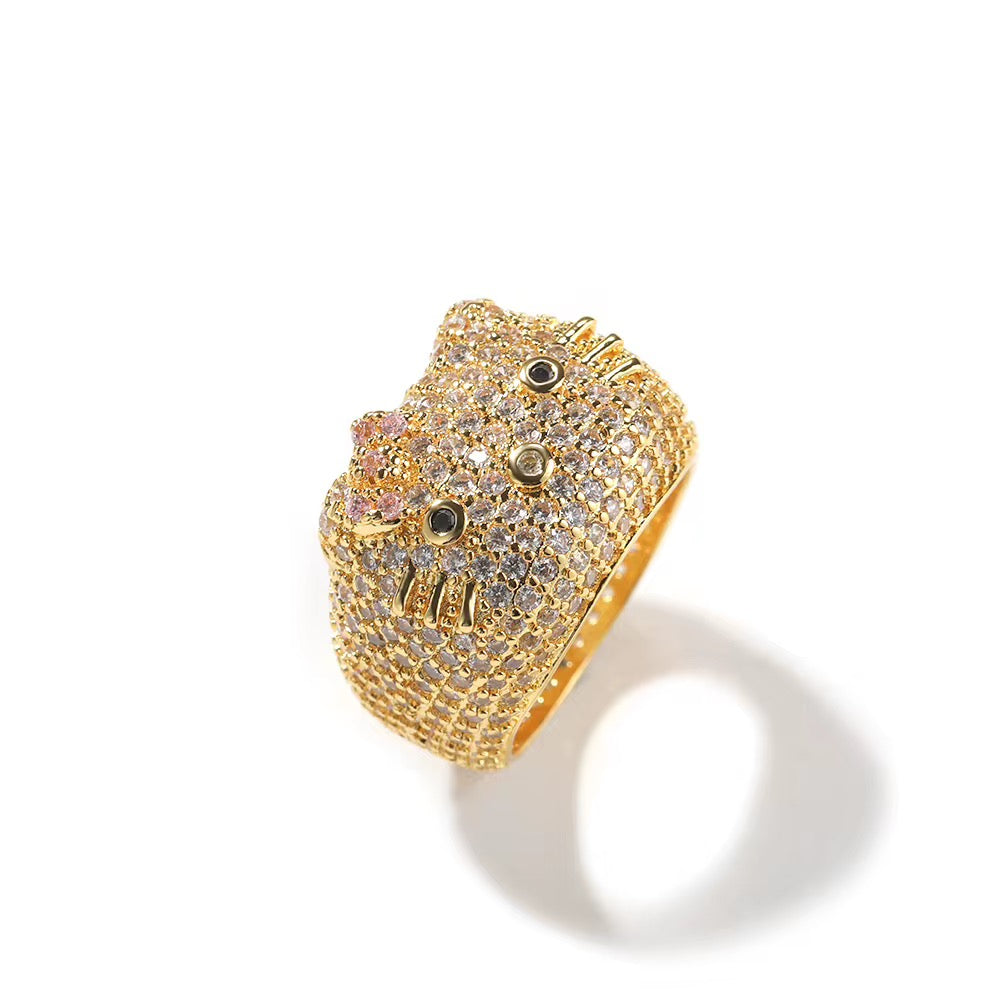 Kitty Princess Iced Ring