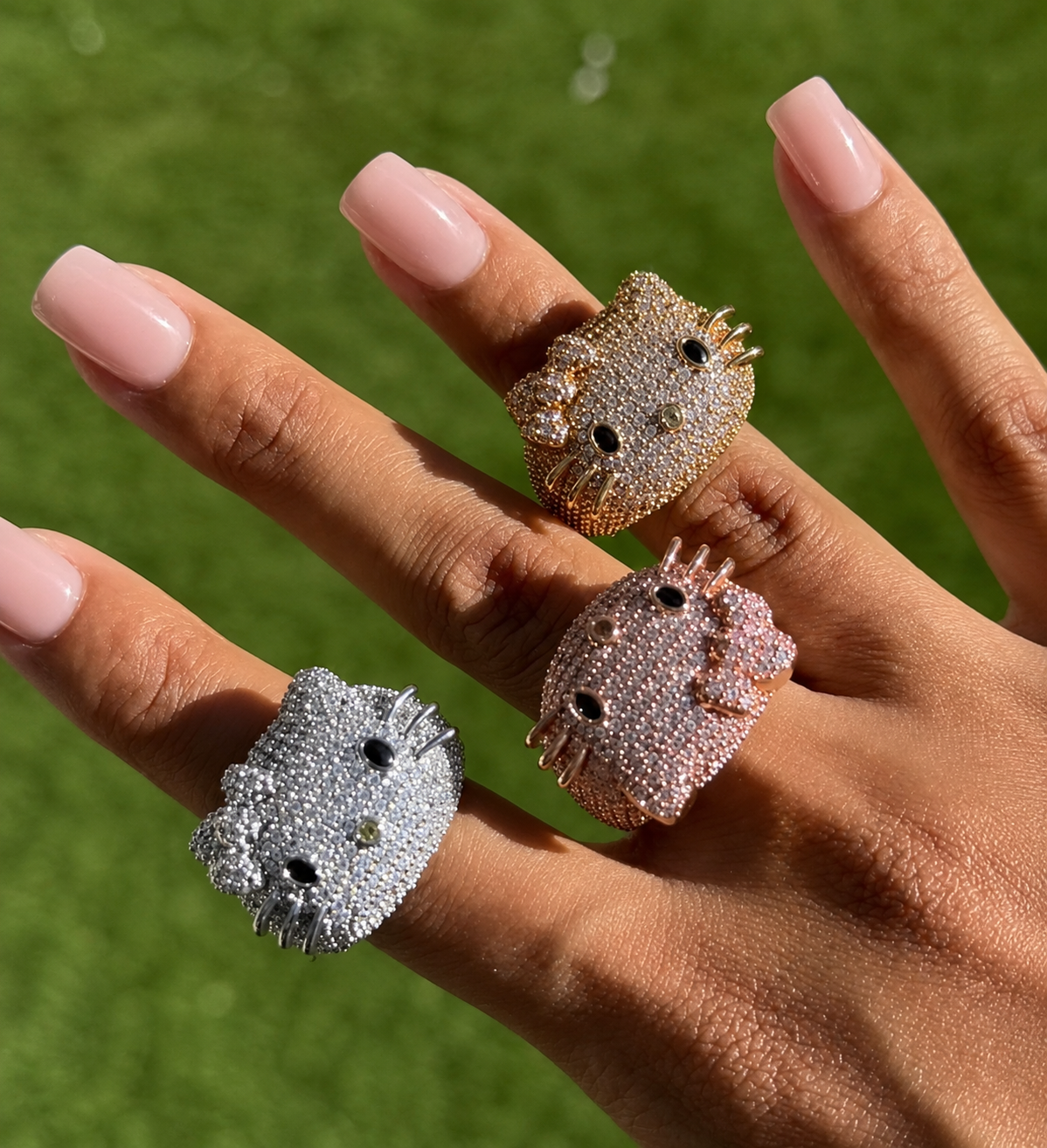 Kitty Princess Iced Ring